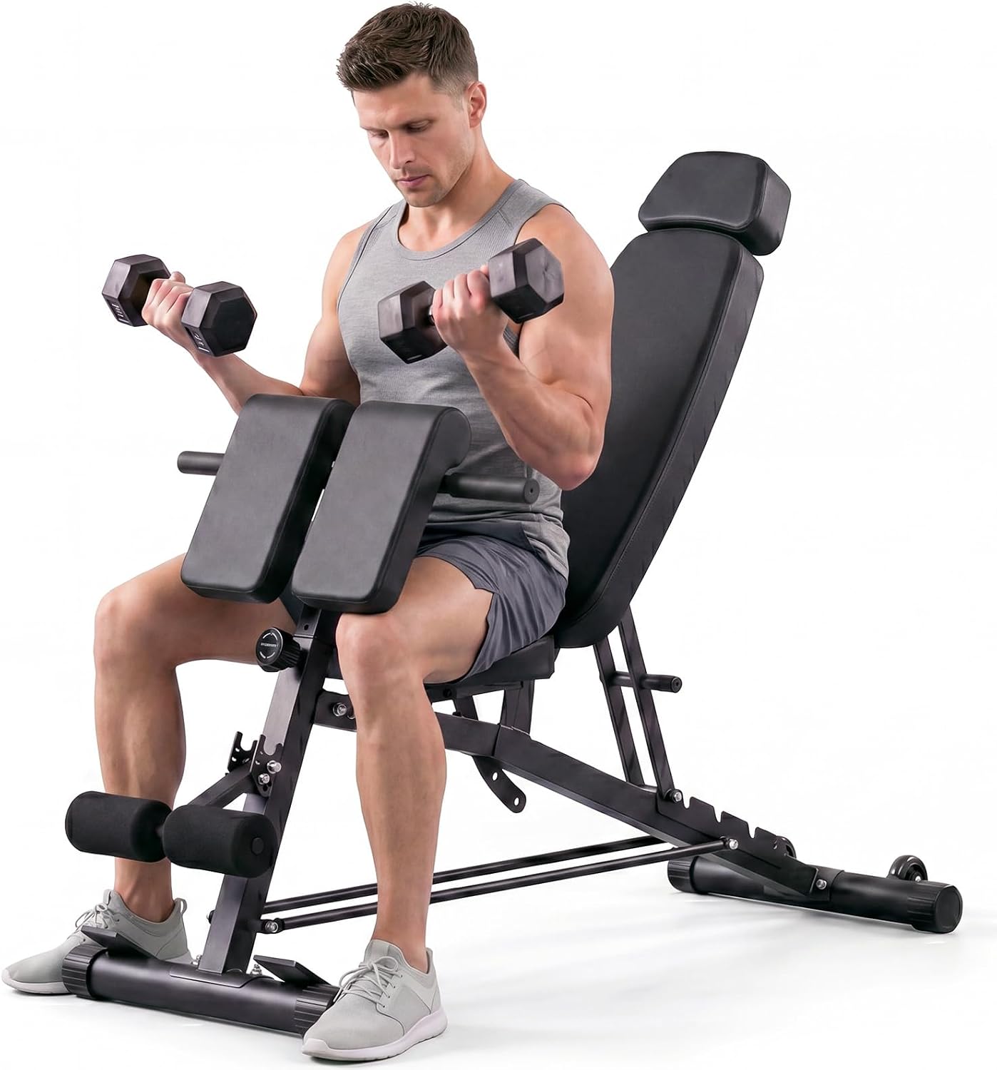 Home Gym Leg Extension Machine - Adjustable Weight Bench For Home Gym
