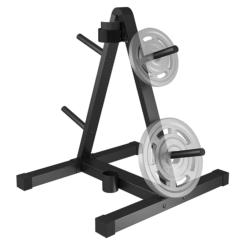 Home Gym Folding Rack - Universal Floor Barbell Weight Plate Rack