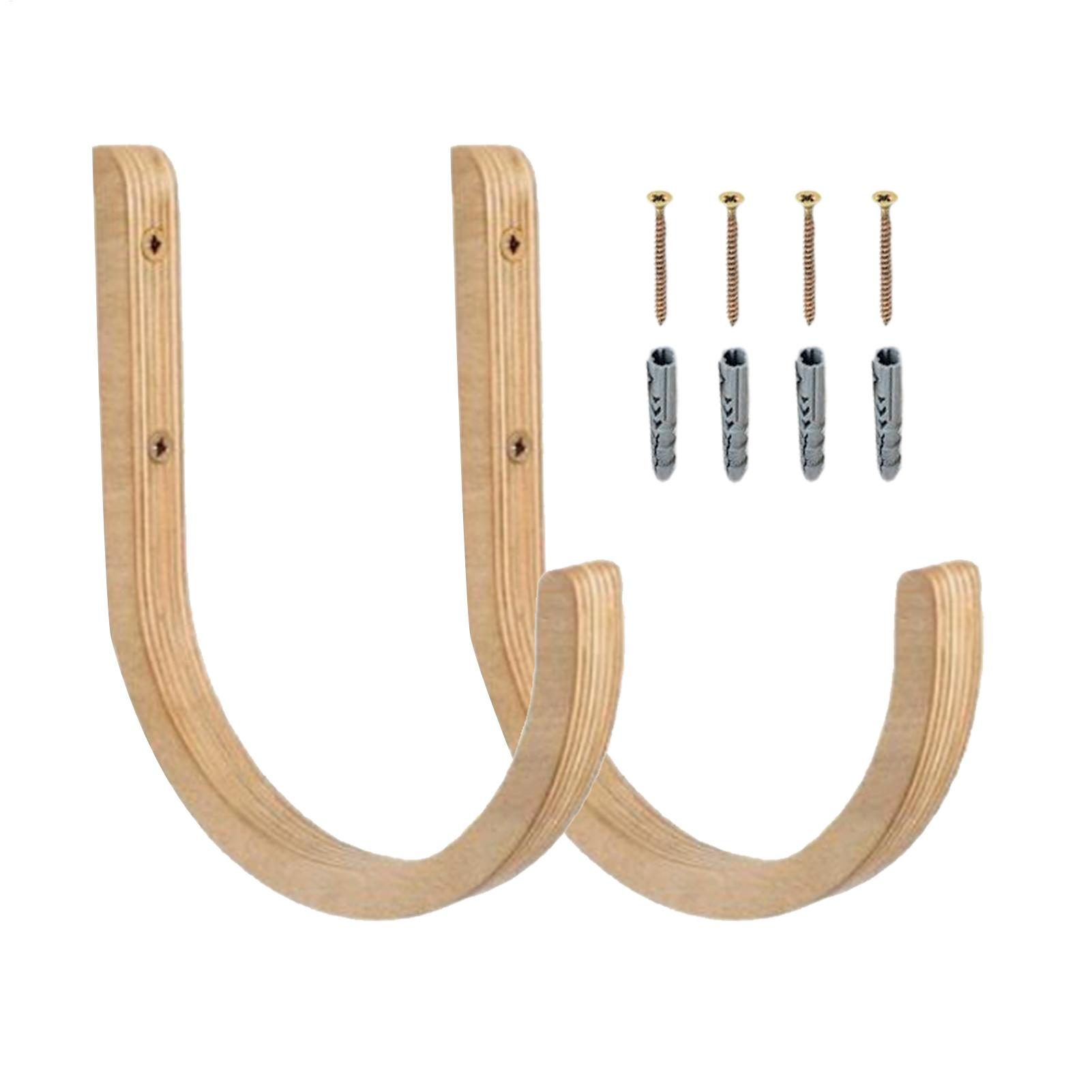 Home Gym Folding Rack - Yoga Mat Holder 2 Pieces Wooden