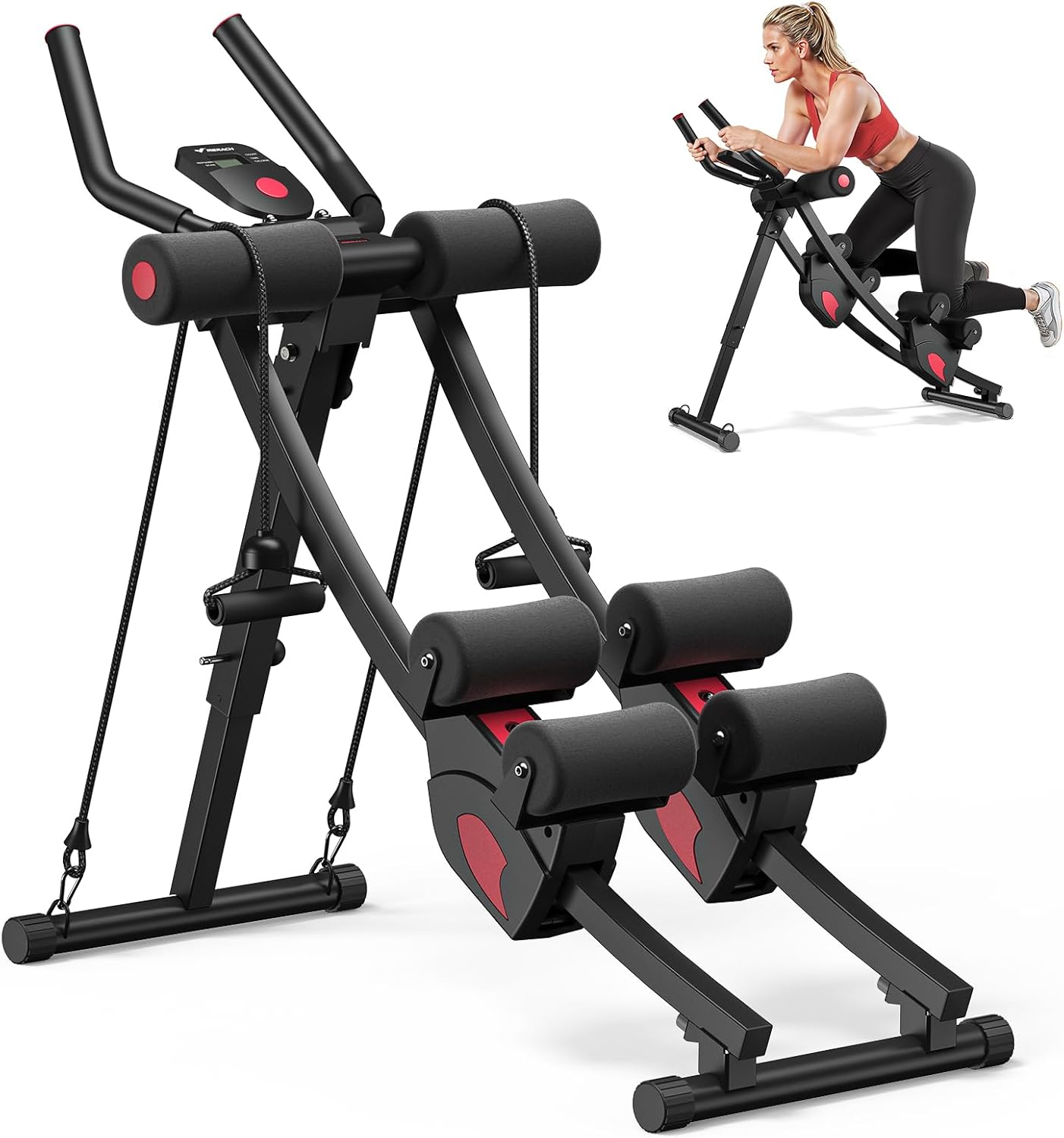 Home Gym Foldable - Home Gym, Sturdy Steel, Black, Adjustable