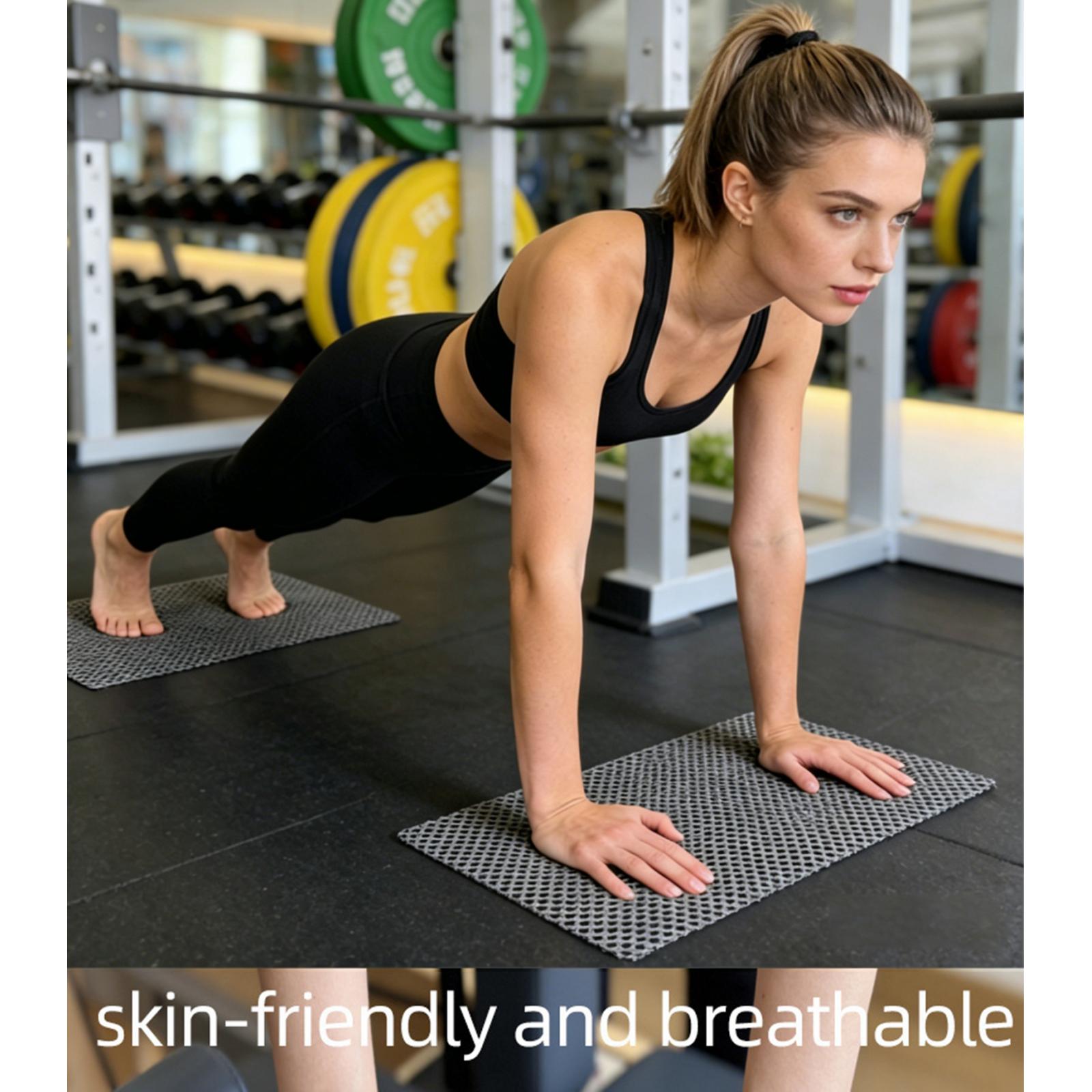 Home Gym Equipment Set - 2Pcs/Set Pilates Nonslip Mat Stable PVC