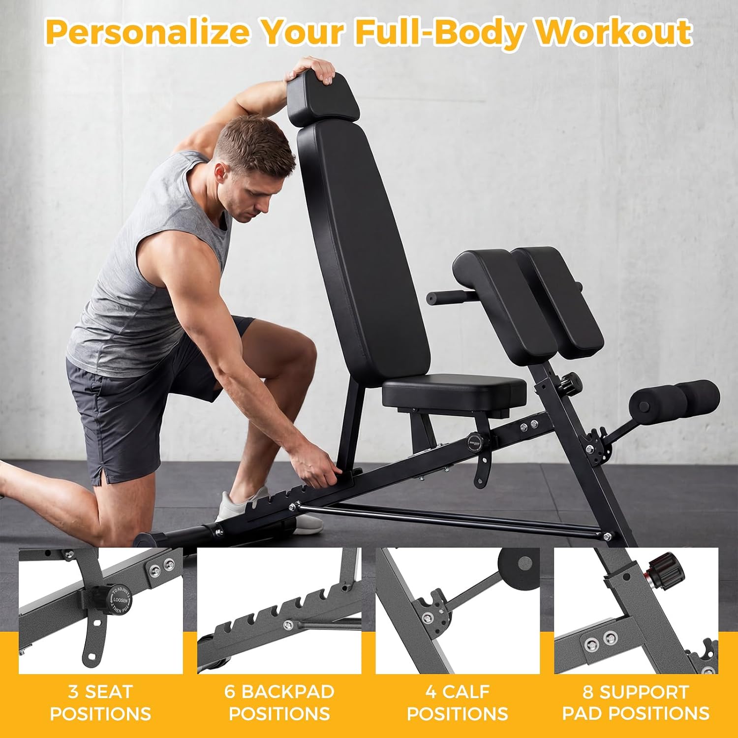 Adjustable Weight Bench For Ho - огляд і ціна Home Gym Leg Extension Machine