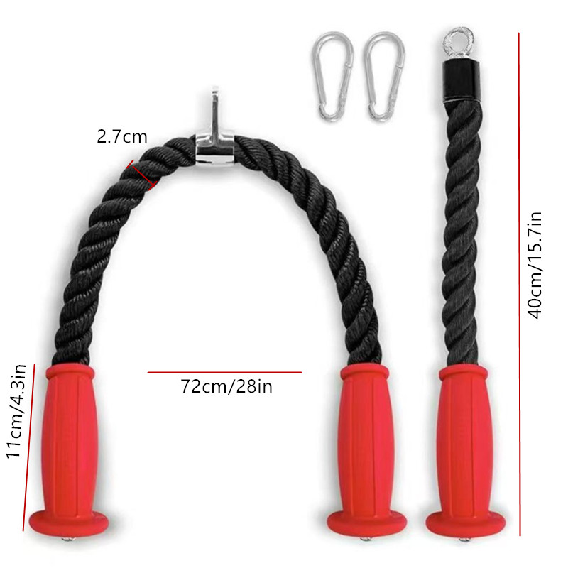 Ergonomic Tricep Ropes Non-Sli - огляд і ціна Home Gym Simple