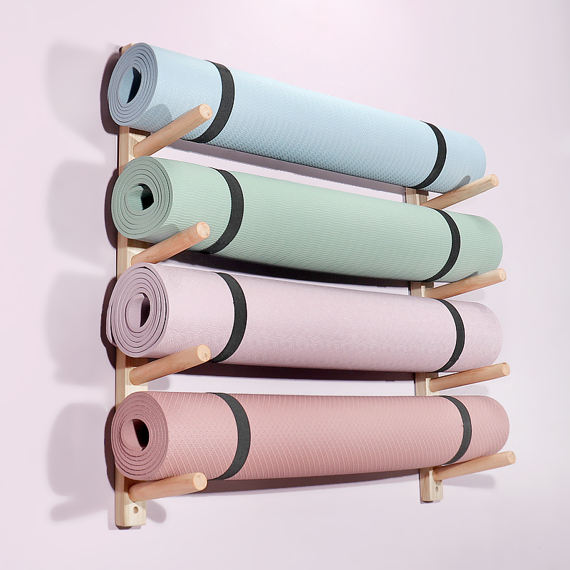 Wooden Yoga Mat Holder Wall Mo - огляд і ціна Home Gym Folding Rack
