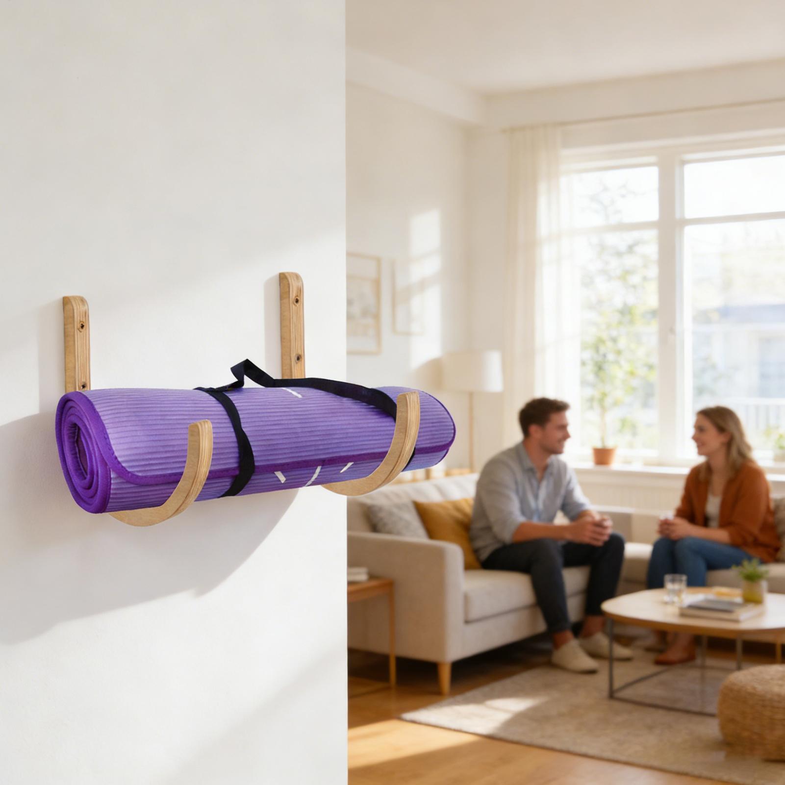 Yoga Mat Holder 2 Pieces Woode - огляд і ціна Home Gym Folding Rack