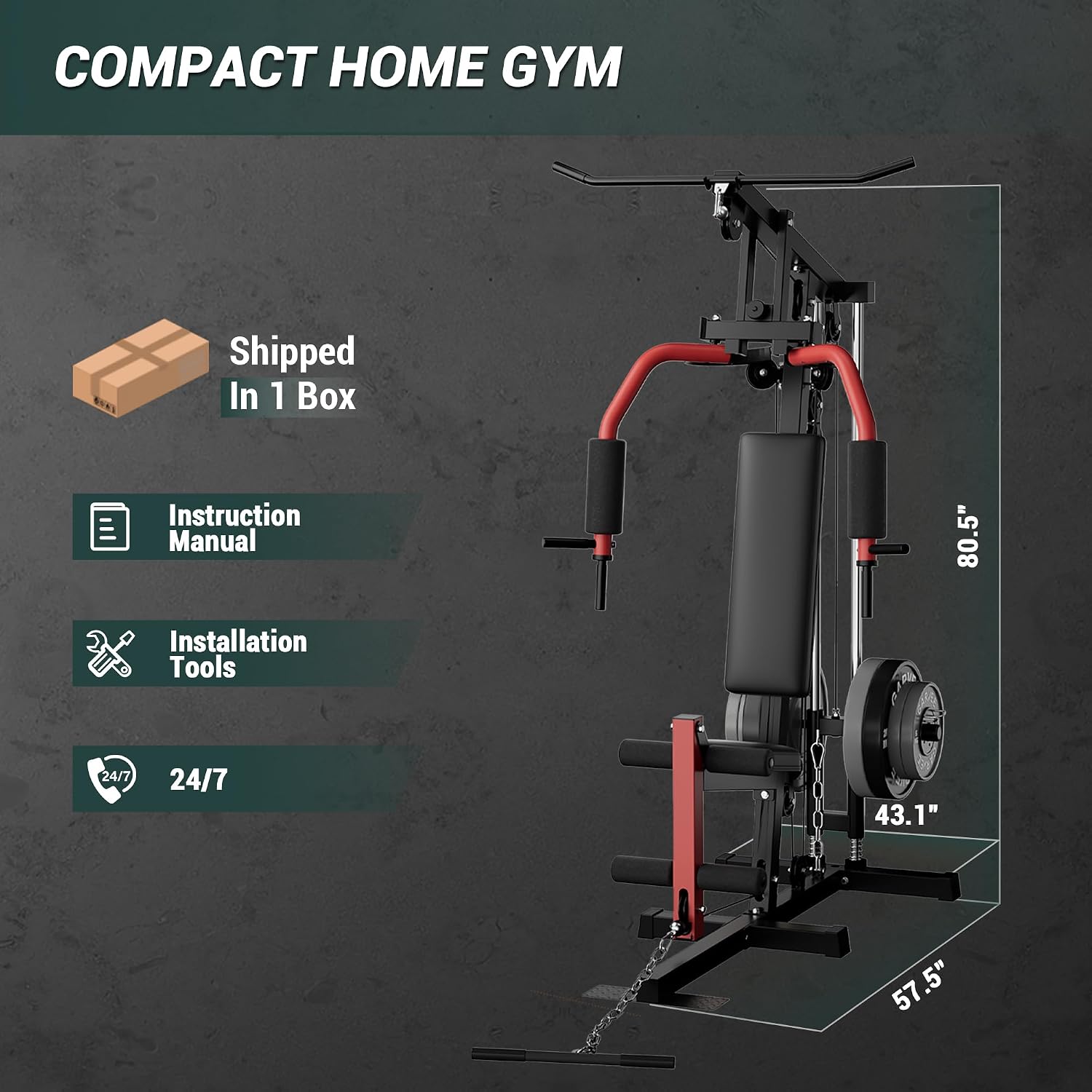 Full-Body Home Gym Machine wit - огляд і ціна Home Gym Leg Extension Machine