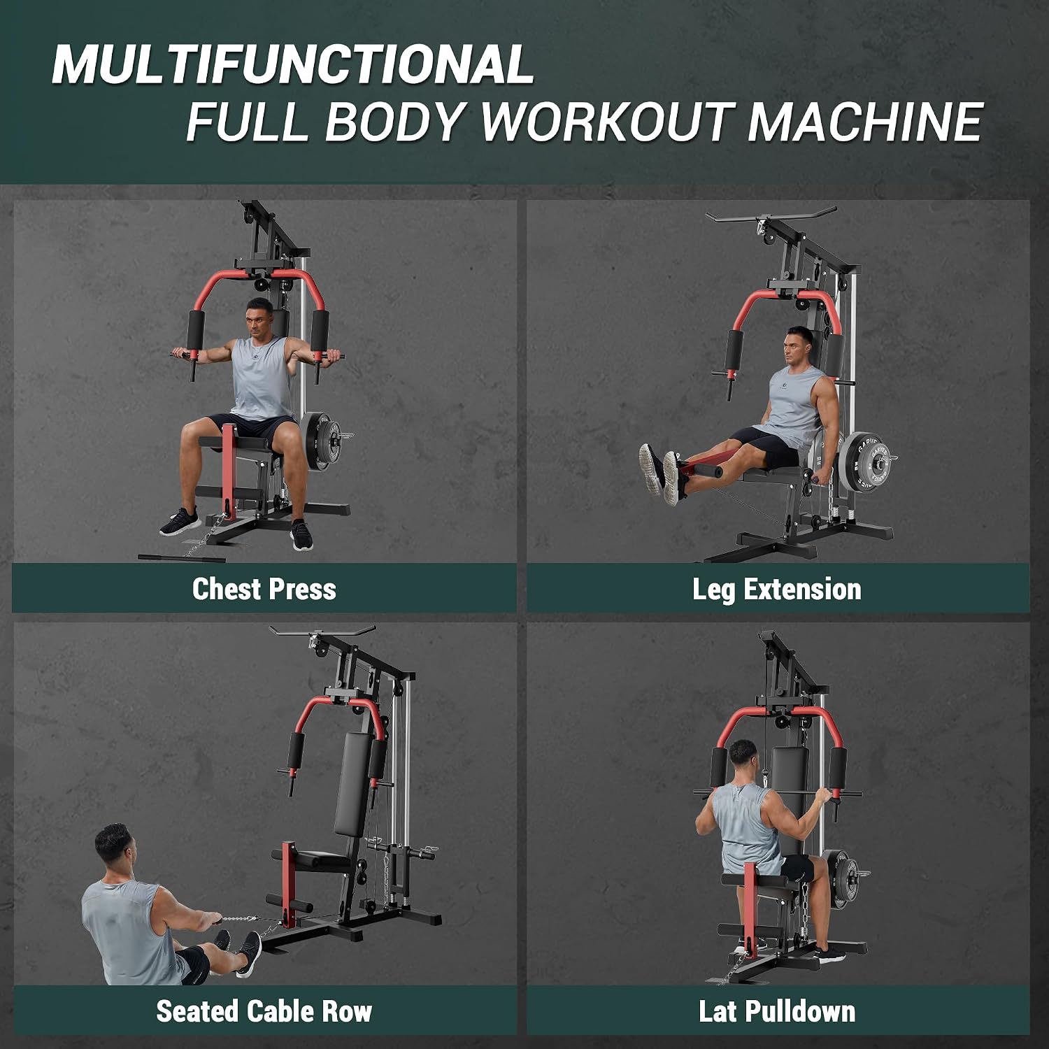 Full-Body Home Gym Machine wit - огляд і ціна Home Gym Leg Extension Machine