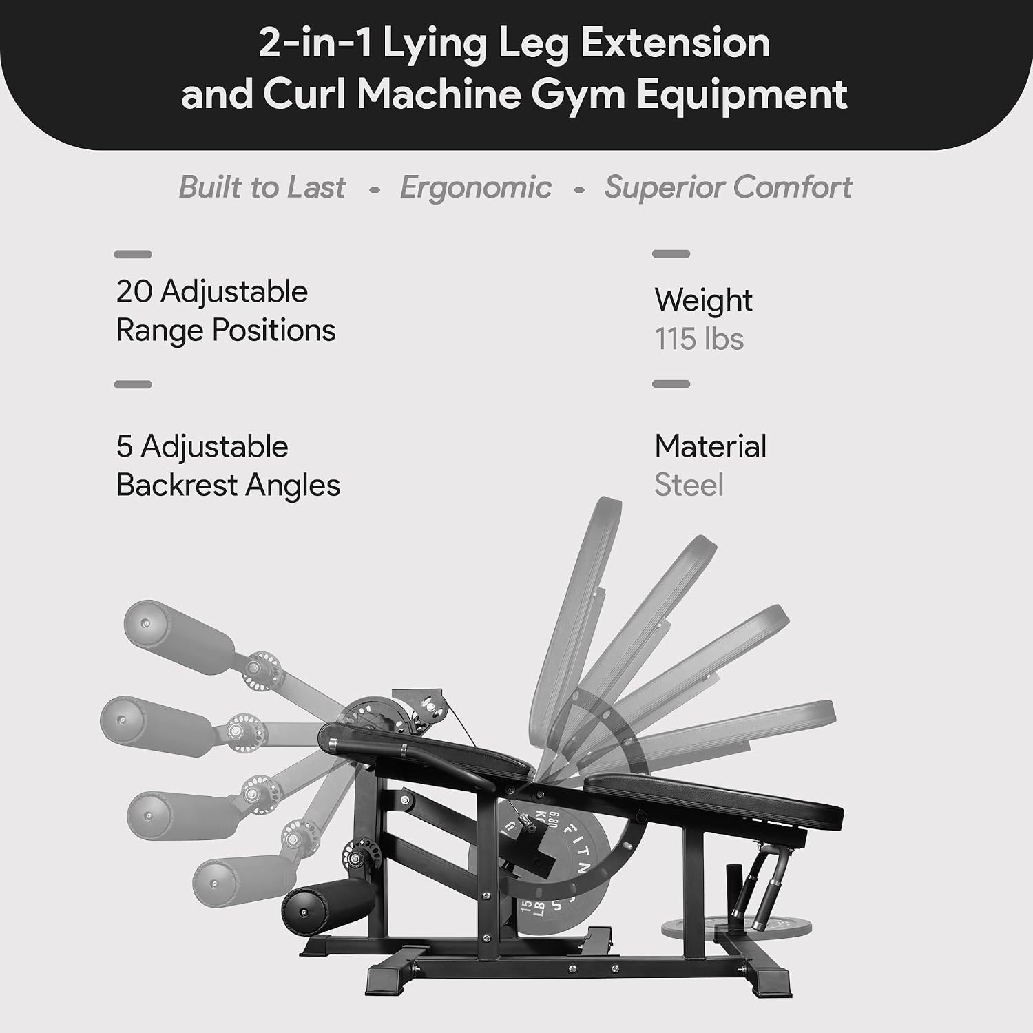 2-in-1 Leg Extension and Curl  - огляд і ціна Home Gym Leg Extension Machine