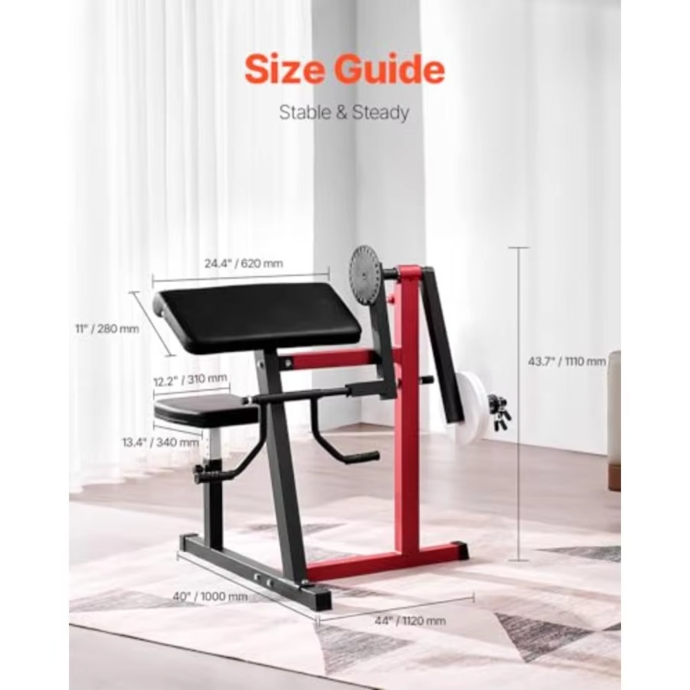 2-in-1 Preacher Curl Machine S - огляд і ціна Home Gym Leg Extension Machine