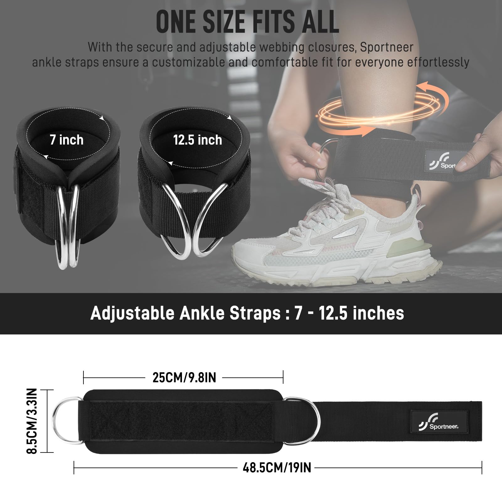 Sportneer Adjustable Ankle Str - огляд і ціна Home Gym Leg Extension Machine