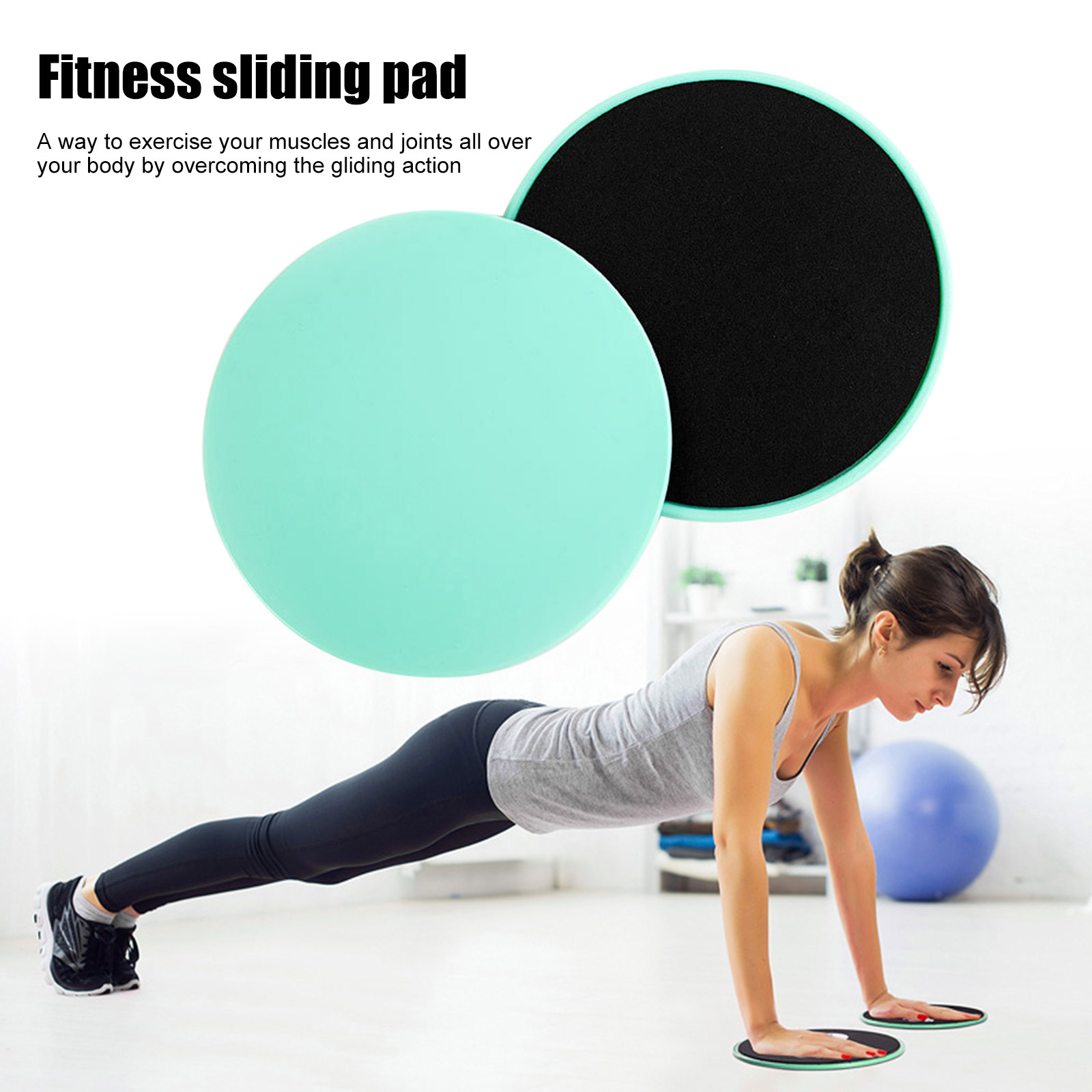 2Pcs Exercise Sliding Plate Du - огляд і ціна Gliding Disc Slider