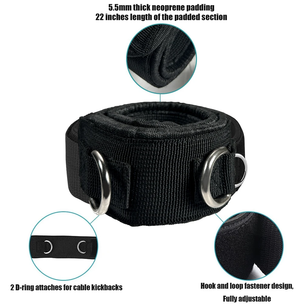1Pair Ankle Strap Cable Machin - огляд і ціна Home Gym Leg Extension Machine
