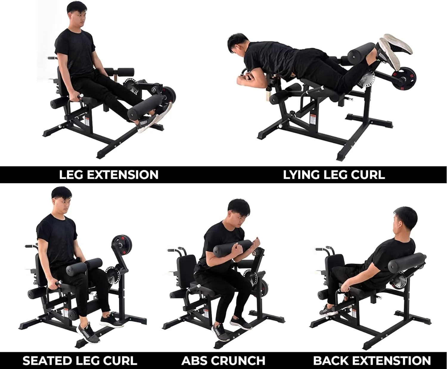 Plate Loaded Adjustable Leg Wo - огляд і ціна Home Gym Leg Extension Machine
