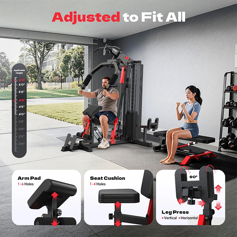 Pooboo Home Gym Workout Equipm - огляд і ціна Home Gym Leg Extension Machine